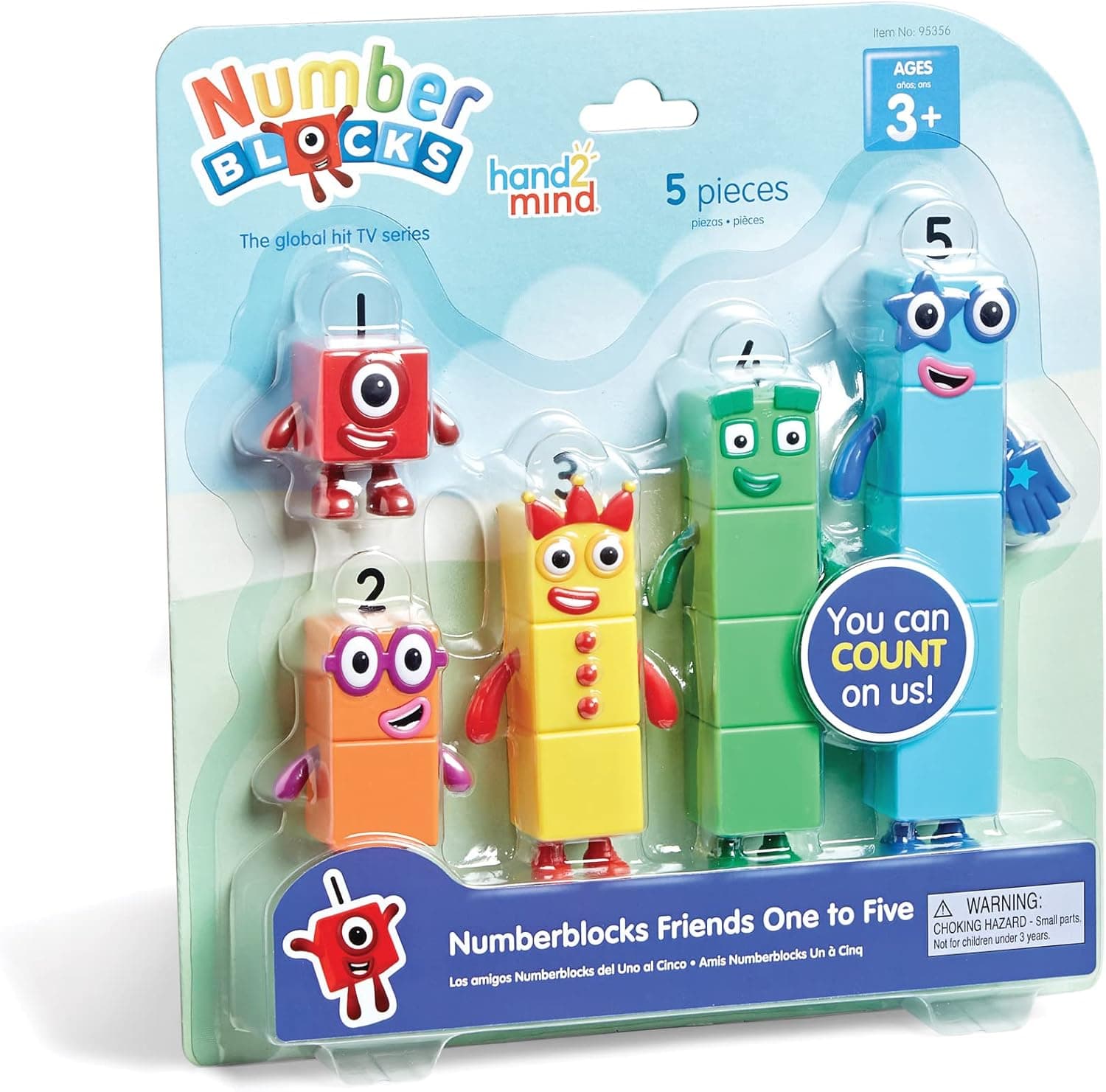 Numberblocks Set de Figuras de Acción, Uno al Cinco