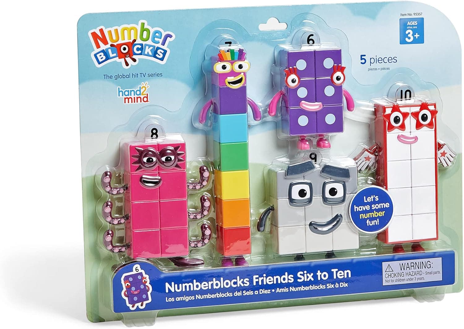 Numberblocks Set de Figuras de Acción, Seis al Diez