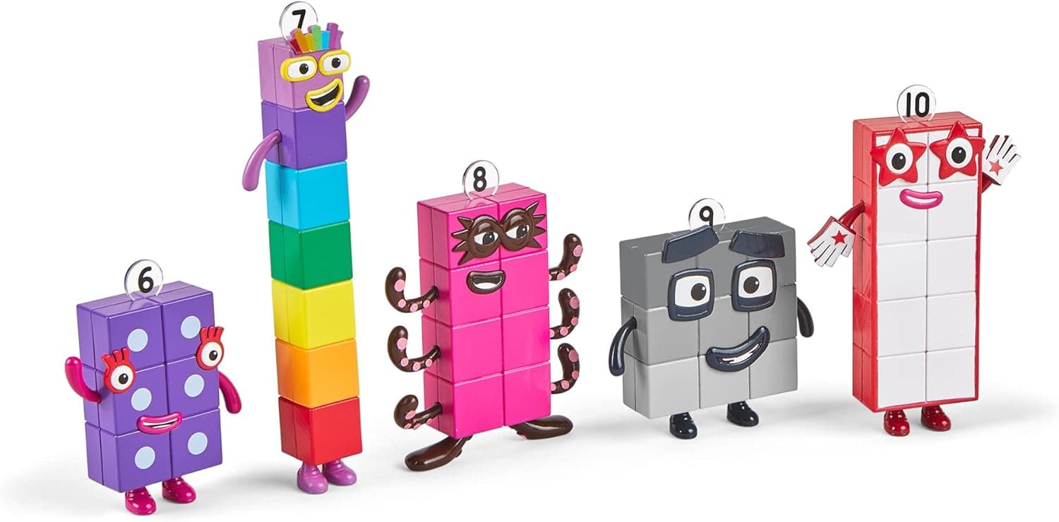 Numberblocks Set de Figuras de Acción, Seis al Diez miniatura 4