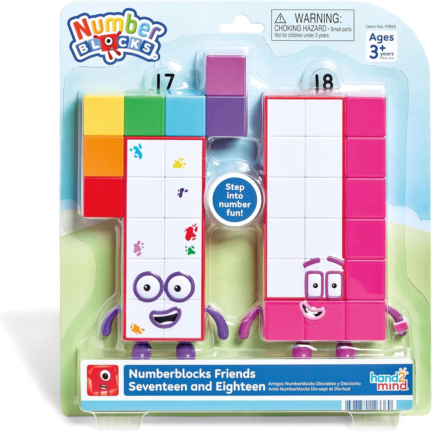 Numberblocks Set de Figuras de Acción, 17 y 18