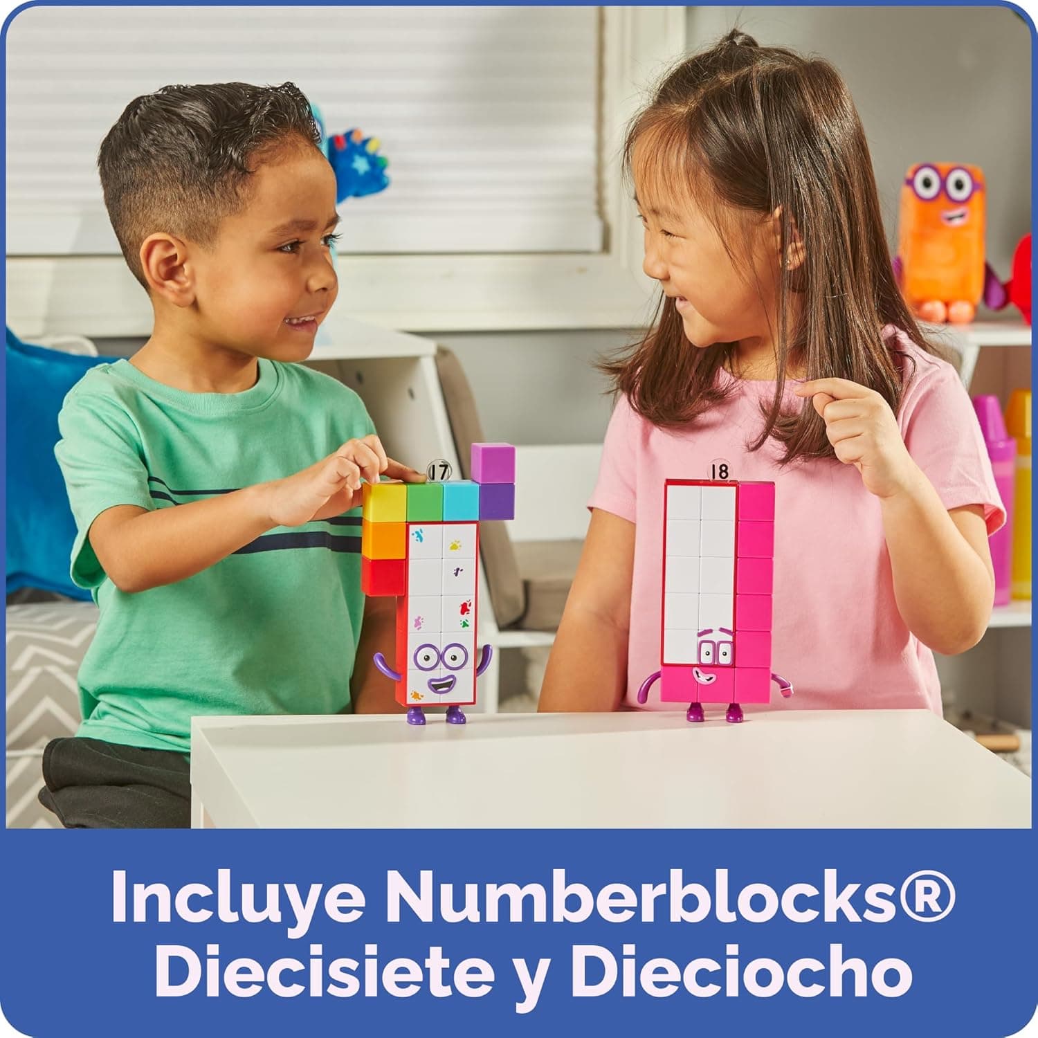 Numberblocks Set de Figuras de Acción, 17 y 18 miniatura 4
