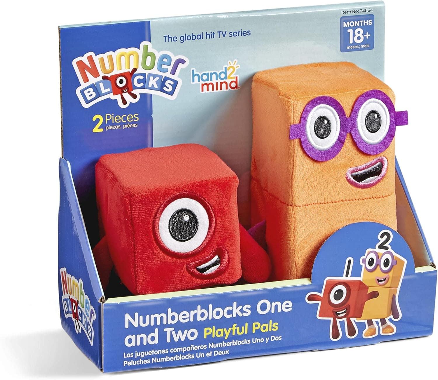 Numberblocks Set de peluche, One & Two