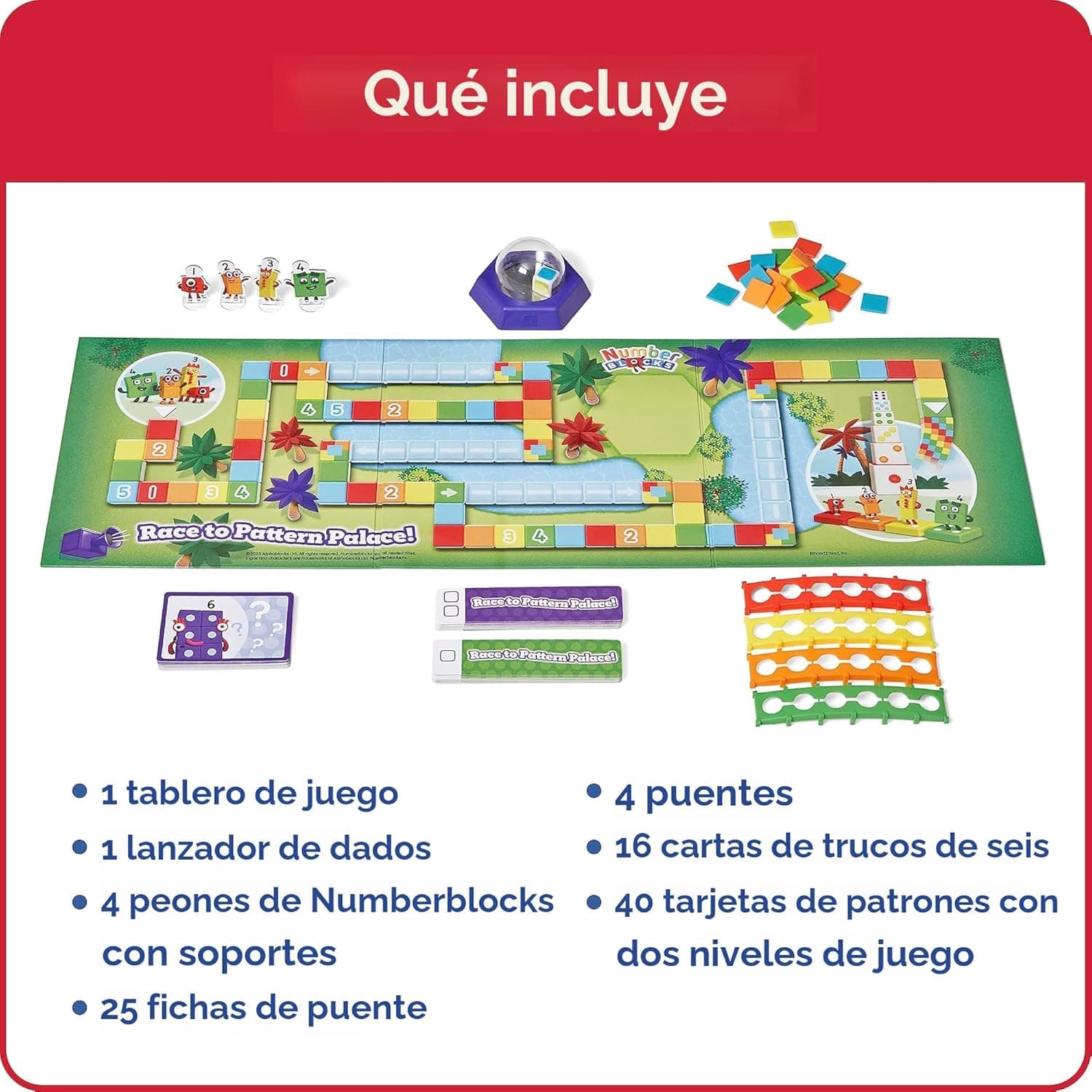 Numberblocks Juego de Mesa, Palacio de Patrones miniatura 5