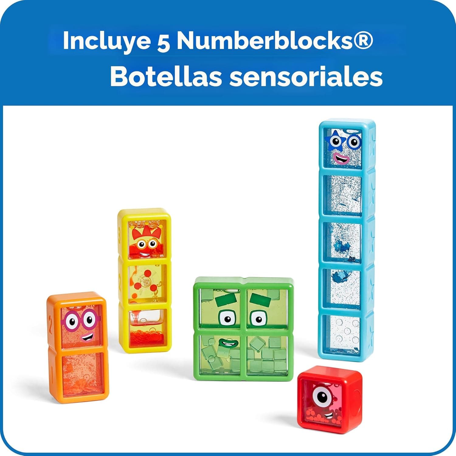 Numberblocks Botellas Sensoriales del Uno al Cinco miniatura 2