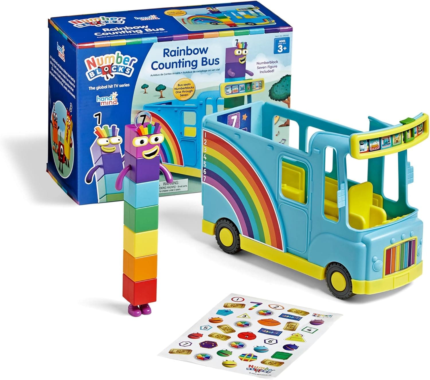 Numberblocks Bus Arcoiris Número 7