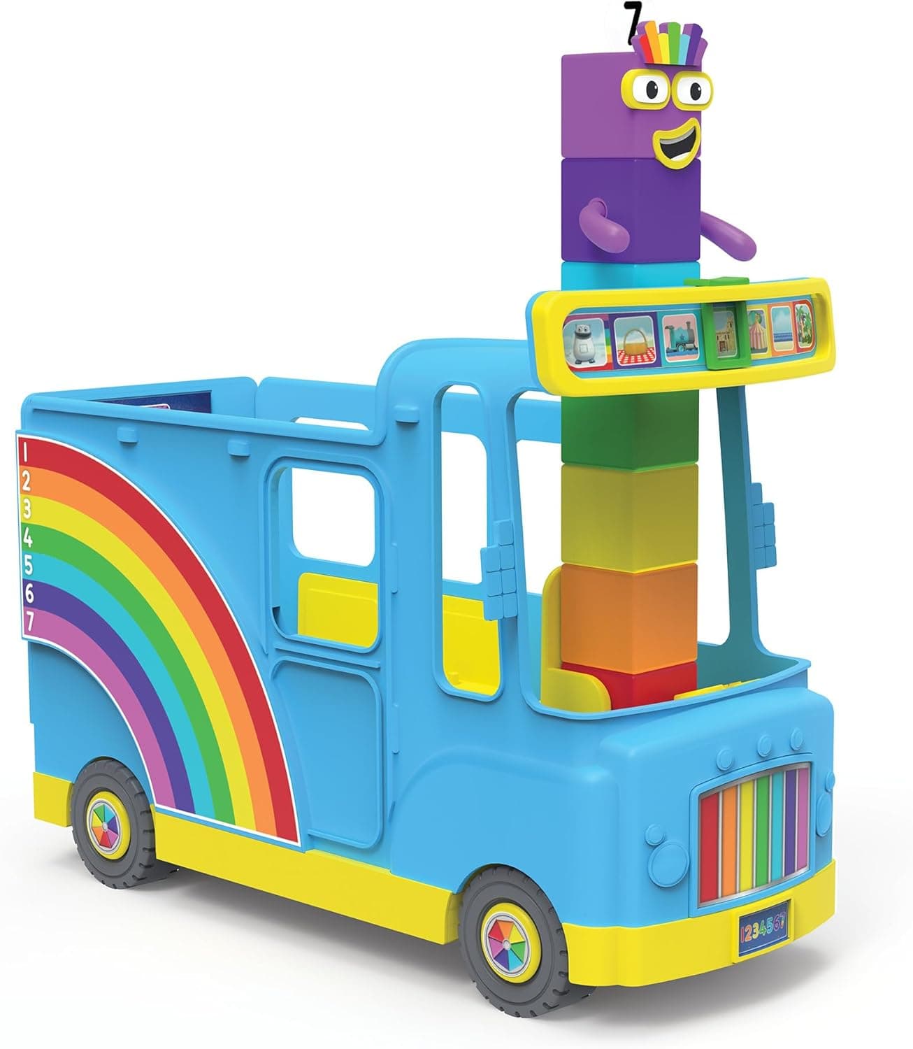 Numberblocks Bus Arcoiris Número 7 miniatura 5