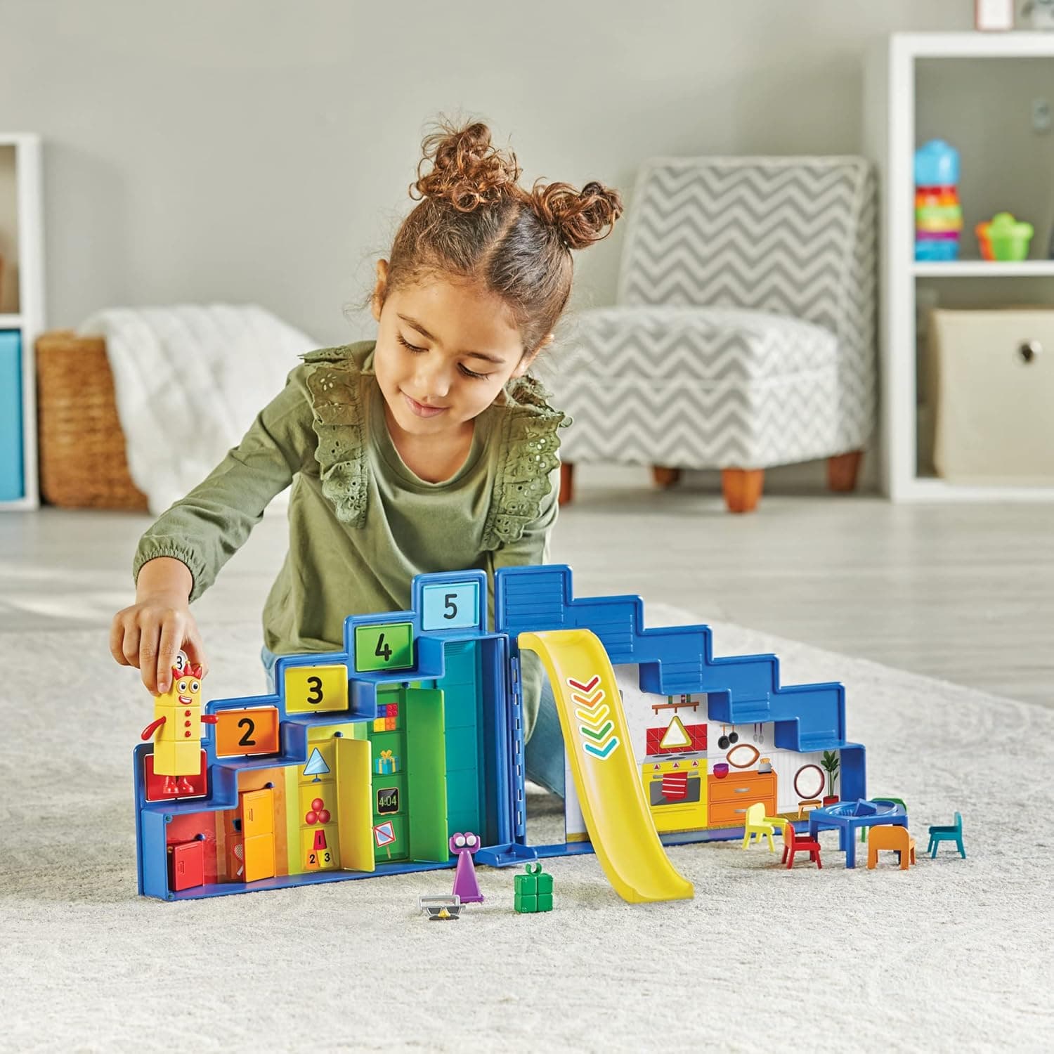 Numberblocks Sede de misión del escuadrón Step Squad -Juego de los escalones miniatura 3