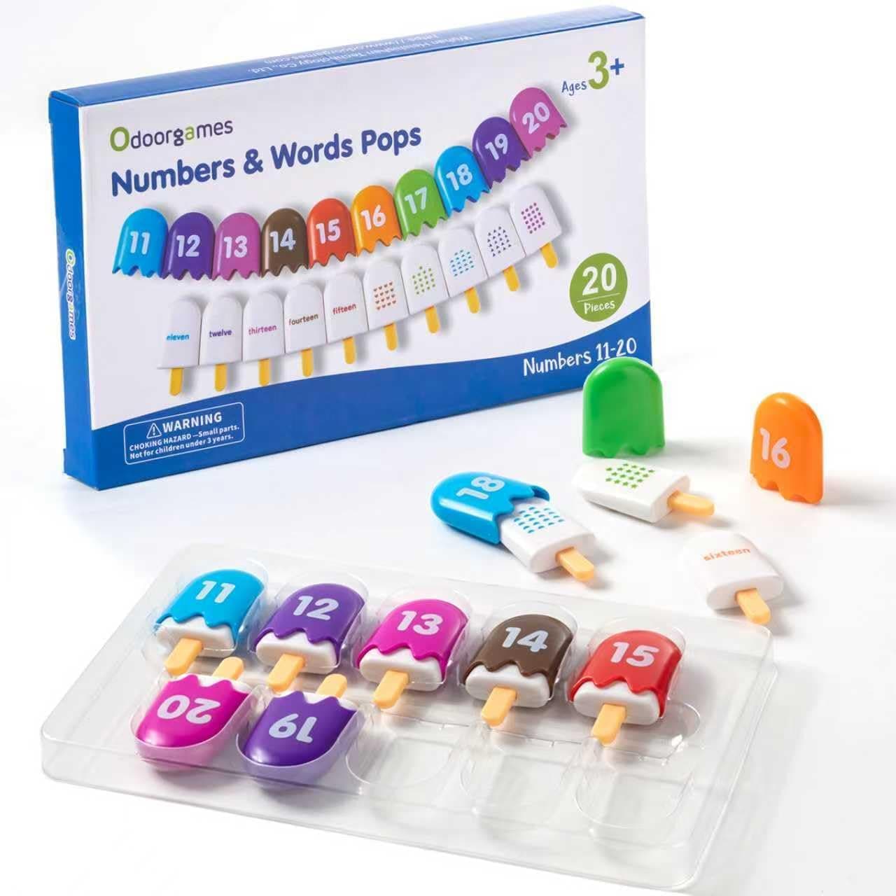 Mini Number Pops 11-20 — Juguetes de aprendizaje de números