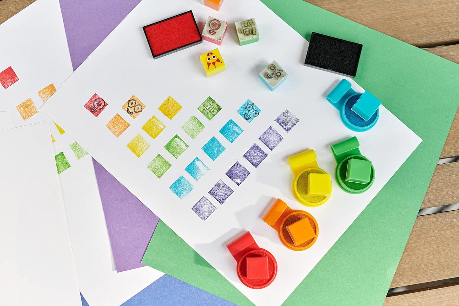 Numberblocks Stampoline Park Juego de Sellos, 20 Sellos, 12 Pastillas de Tinta Lavables, Juguetes Numéricos miniatura 3