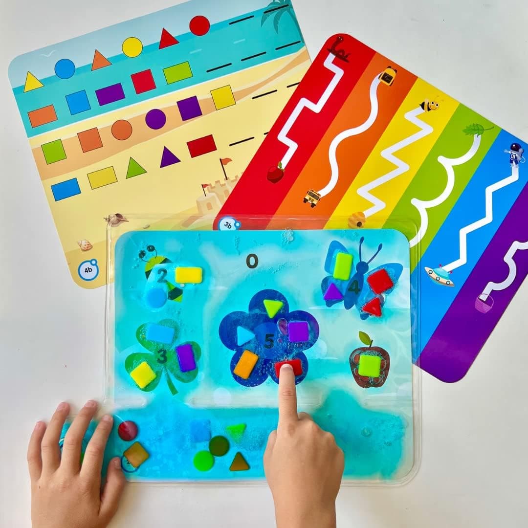 hand2mind Alfombra Sensorial de Colores y Formas, Juguetes de Habilidades Motoras Finas para Niños de 3 Años miniatura 4