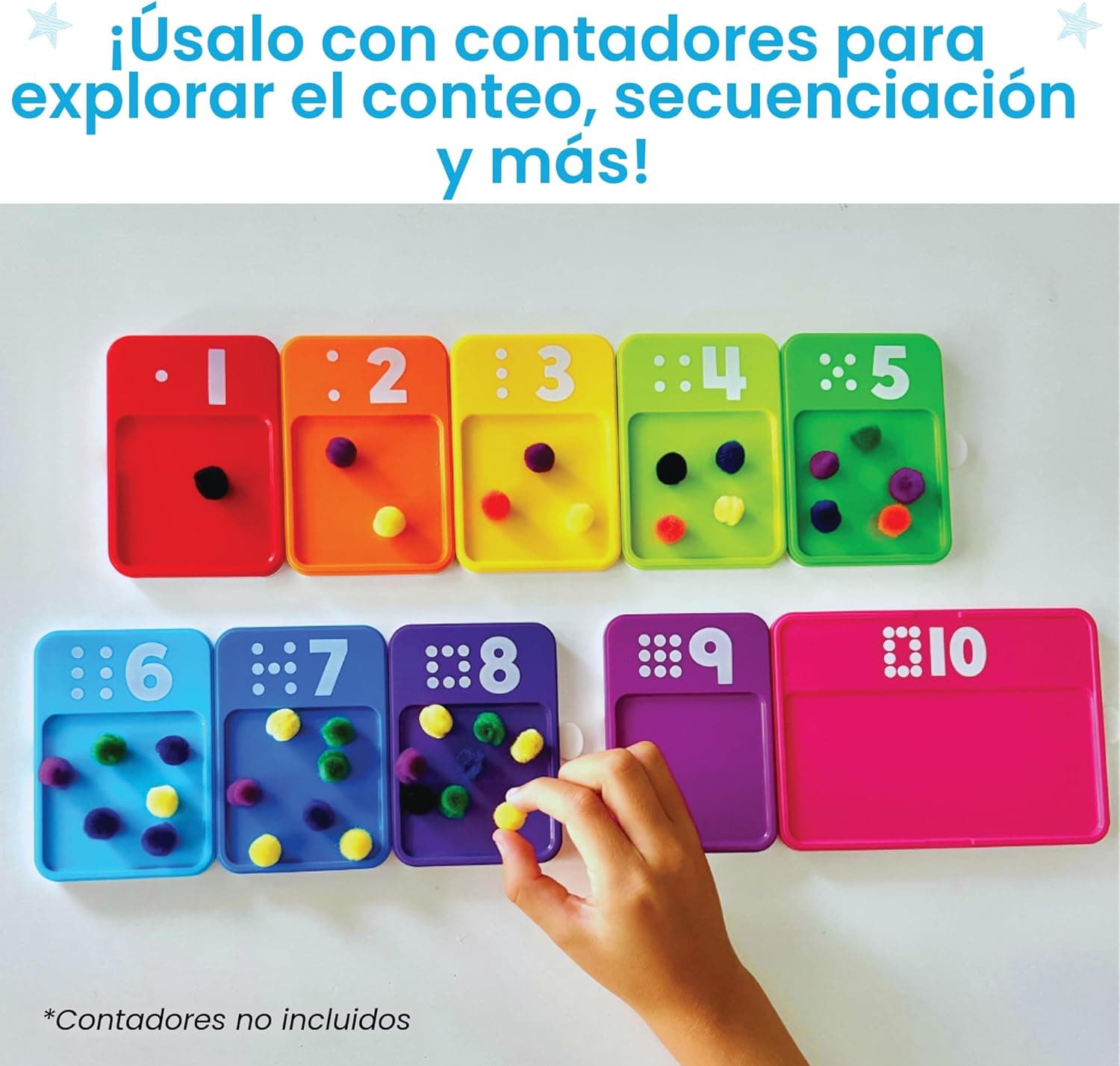 hand2mind Bandejas Sensoriales de Números miniatura 4