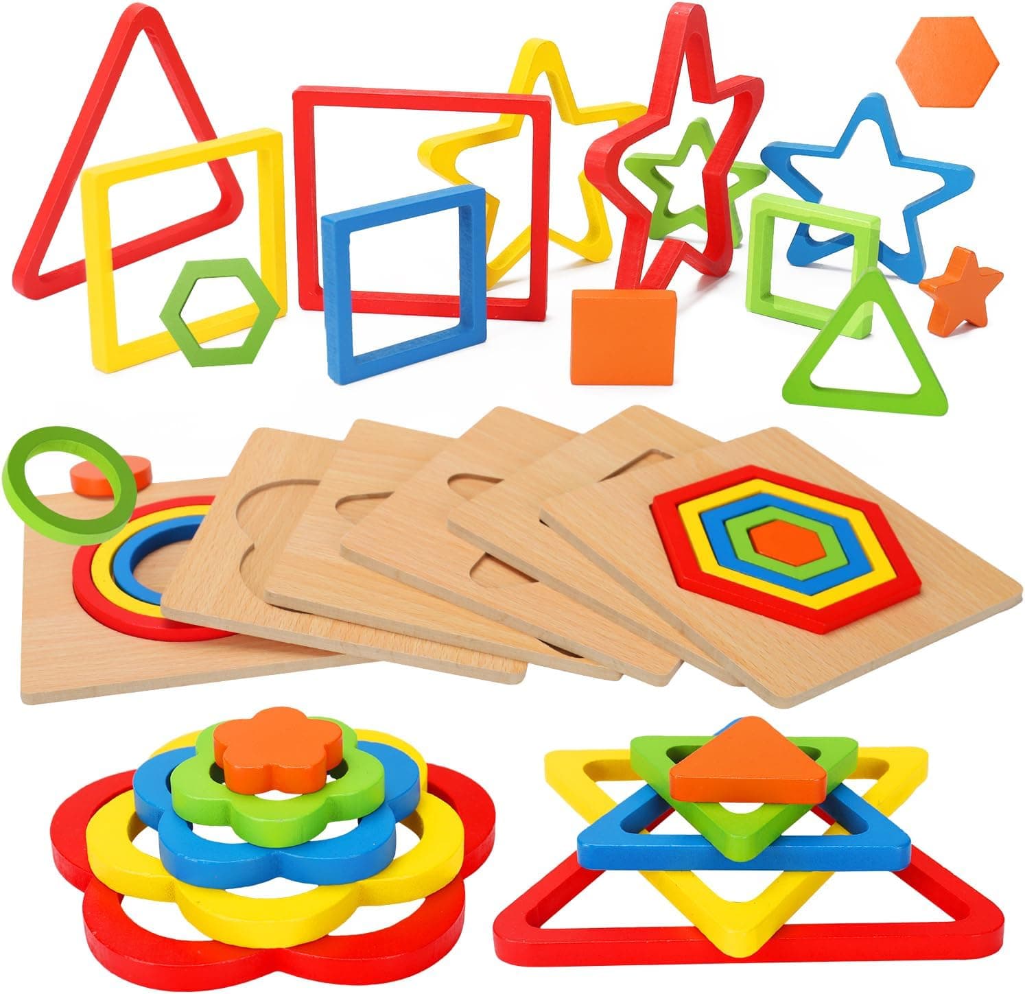 Rompecabezas Montessori para niños pequeños