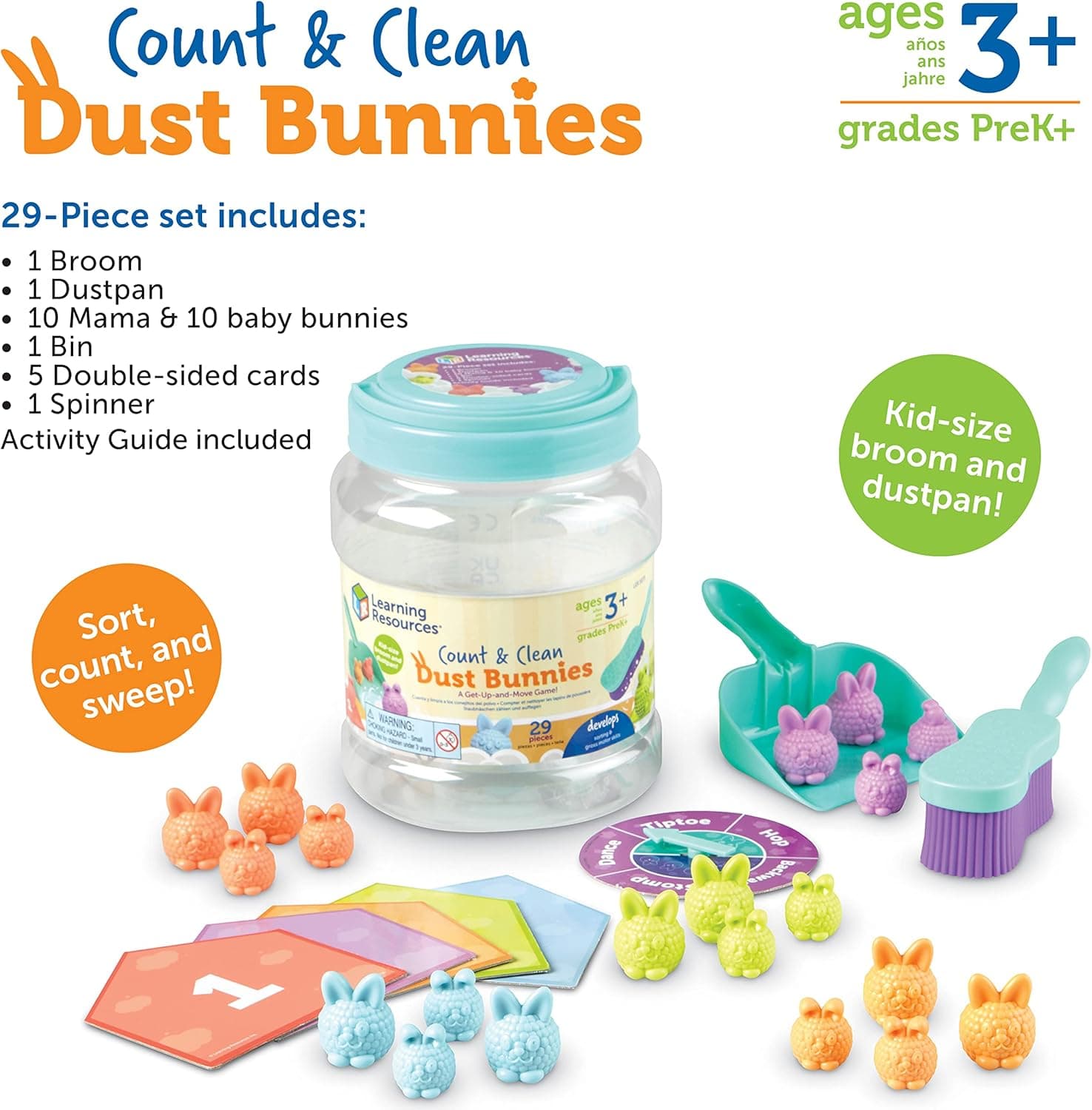 Learning Resources  - Habilidades motoras finas, combinación de colores y formas para niños miniatura 4