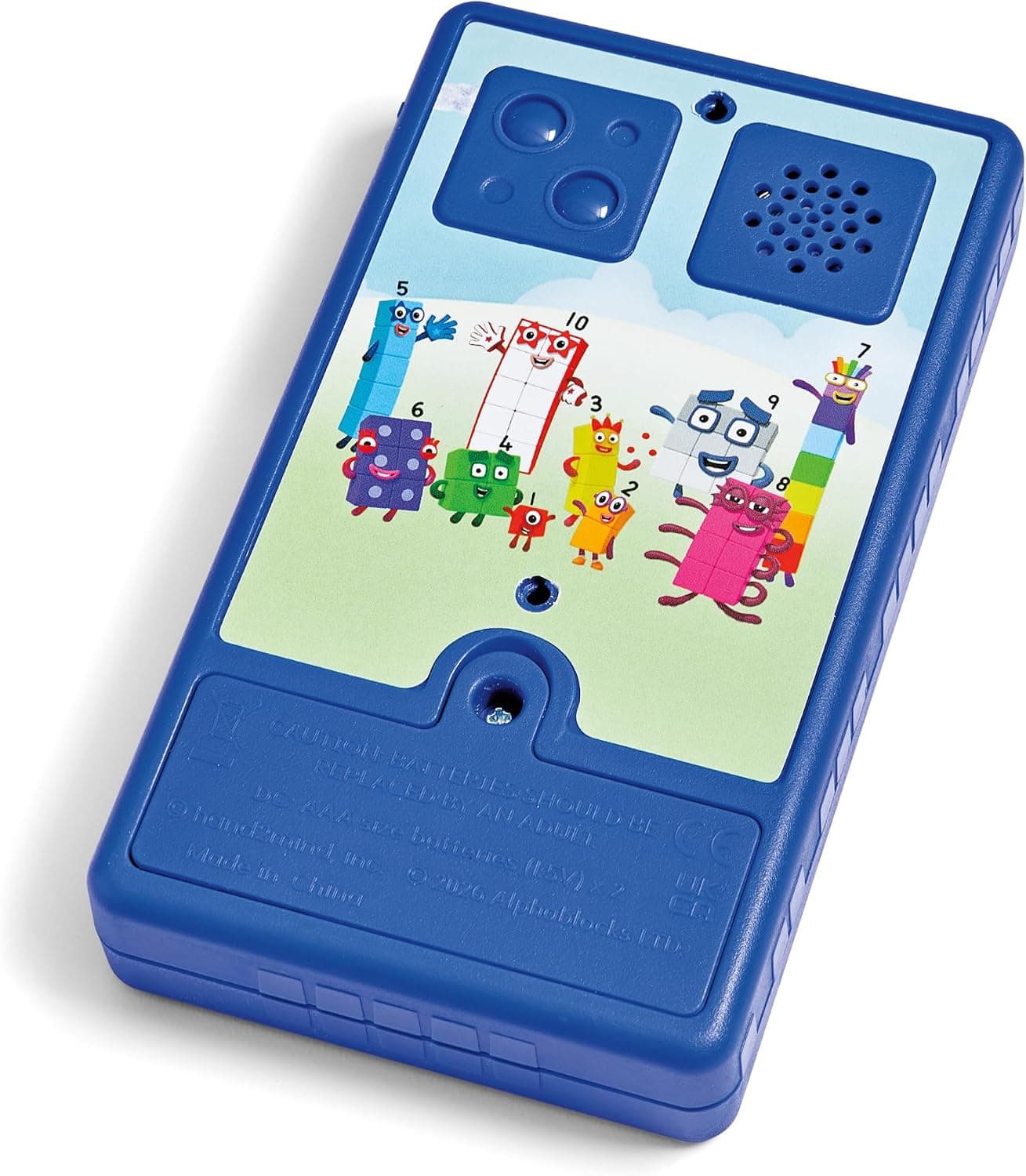 hand2mind Numberblocks - Teléfono divertido con números, más de 30 sonidos y canciones, teléfono celular de juego de simulación para niños, juguetes musicales interactivos para niños pequeños miniatura 3